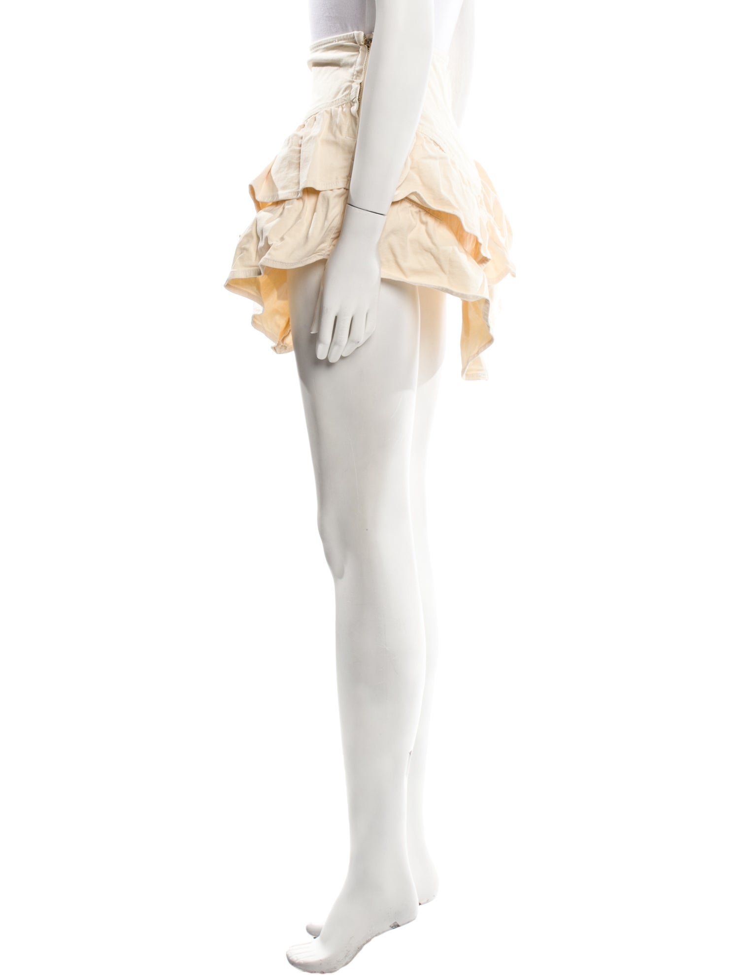 Mother Ruffle Embellishment Mini Skirt